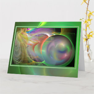 Blowing Soap Bubbles Blank BIG Card