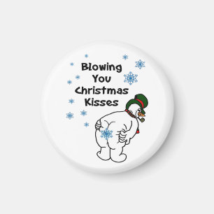 Blowing You Christmas Kisses Magnet