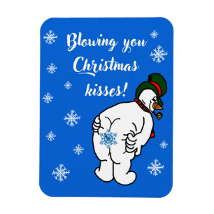 Blowing You Christmas Kisses! Magnet