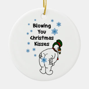 Blowing You Christmas Kisses Ornament