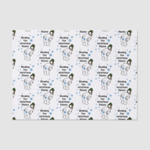 Blowing You Christmas Kisses Tissue Paper