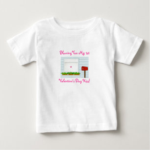 Blowing You My 1st Valentine's Day Kiss!-Childs Baby T-Shirt