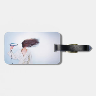 Blown away luggage tag