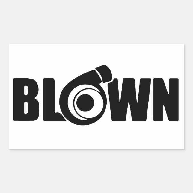 Blown Rectangular Sticker (Front)