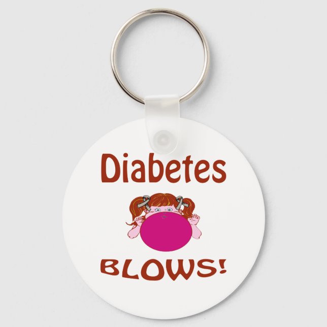 Blows Diabetes Keychain (Front)