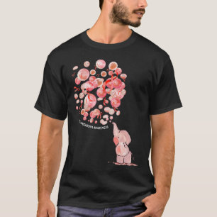 Blows Up Burgundy Balloons Brain Aneurysm Awarenes T-Shirt