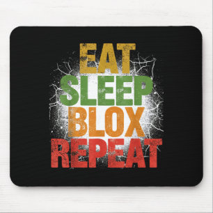 Blox Gaming _ Eat Sleep Blox Repeat _ Kids Gaming  Mouse Pad