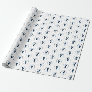 BLRE Blue Lobster Real Estate Wrapping Paper