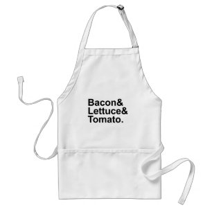 BLT Bacon Lettuce Tomato List String Standard Apron