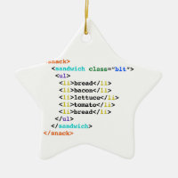 BLT HTML Funny Geek Sandwich