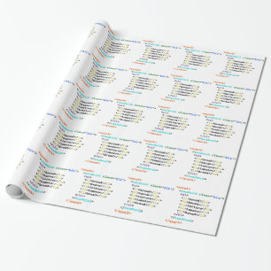 BLT HTML Funny Geek Sandwich Wrapping Paper