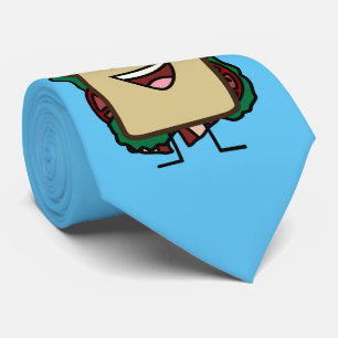 BLT Sandwich Bacon Lettuce and Tomato Foods Design Tie