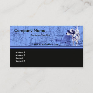 Blu Dog Grunge Business Card