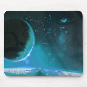 Blu Eyed World Mouse Pad