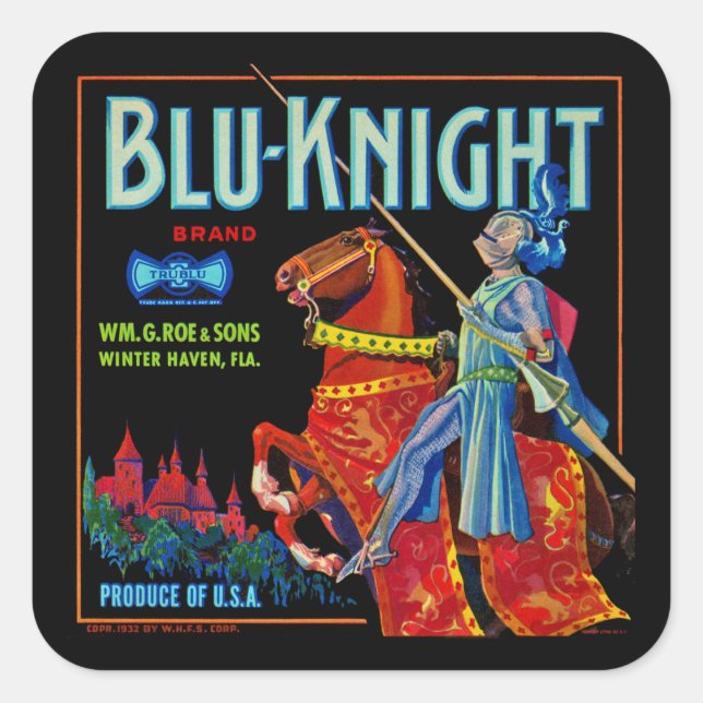 Blu Knight Fruit Label (Front)