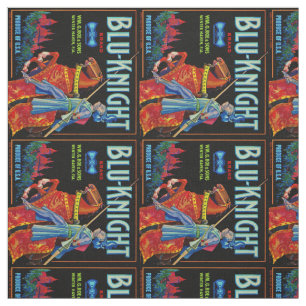 Blu Knight Fruit Label Fabric