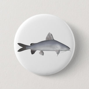 Blu Salmon Catfish 6 Cm Round Badge