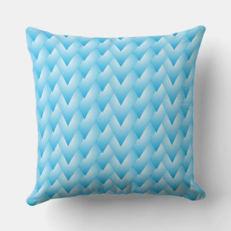blu strips heart throw pillow