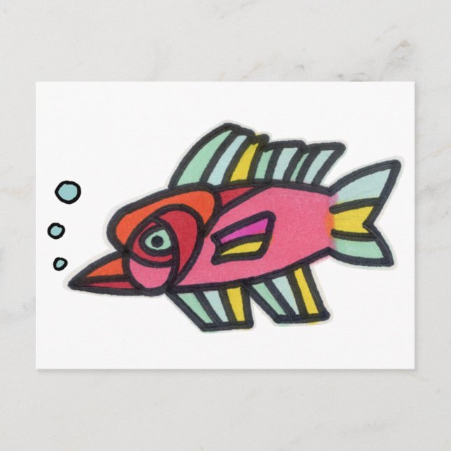 Blub Fish Pinknose Postcard (Front)