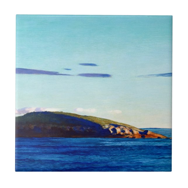 Blubber Island, Maine by Newell Convers Wyeth Ceramic Tile (Front)