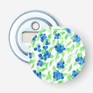 Bluberries watercolor pattern bottle opener