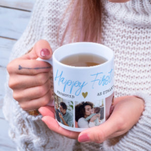 Blue 1st Mothers Day As Grandma 5 Photo   Coffee Mug