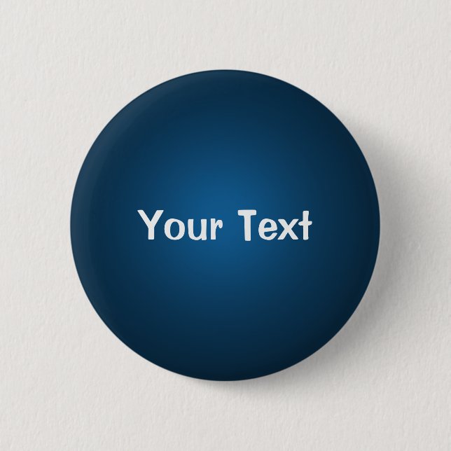 Blue 2 1/4" Custom Text Button Template (Front)