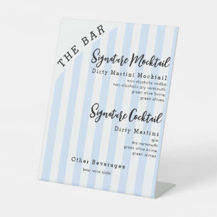 Blue 2 Signature Drinks Mocktail Cocktail Bar Sign