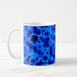 Blue 3D Cells Coffee Mug