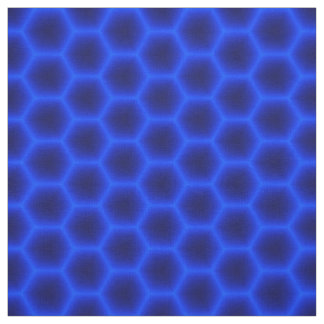 Blue 3D Honeycomb Fabric