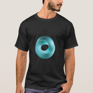Blue 3D Mobius strip T-Shirt