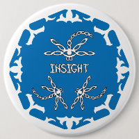 Blue, 3rd Eye Chakra "Insight" Dragonfly White BG