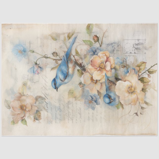 Blue 4 tissue paper (Front)