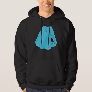 Blue 50s Poodle Skirt Hoodie