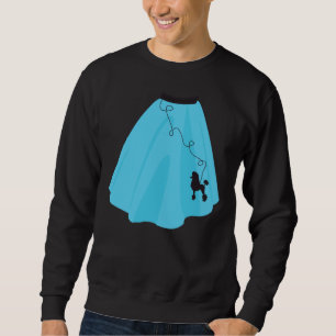 Blue 50s Poodle Skirt Sweatshirt