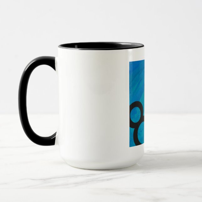 Blue 80 Decade Birthday Mug (Left)