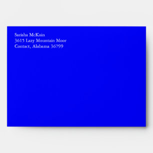 Blue A7 5x7 Envelopes With Return Address