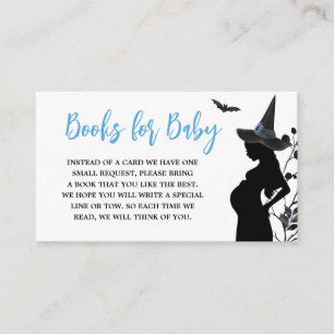Blue A Baby is Brewing Halloween Books for Baby Enclosure Card