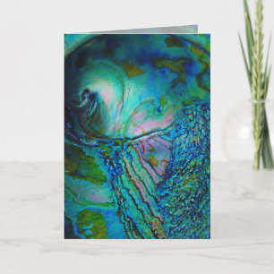Blue Abalone Motif Invitation