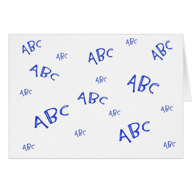 Blue ABCs (Front Horizontal)