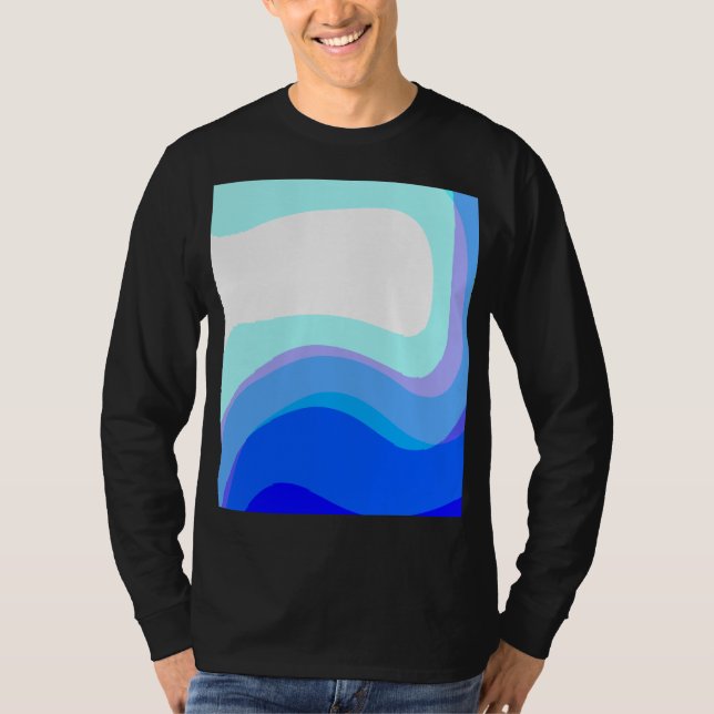 Blue Abstract 1112 T-Shirt (Front)