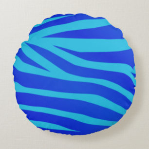 Blue Abstract acrylic painting Throw Pillow