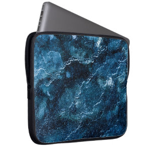 Blue Abstract Art Laptop Sleeve