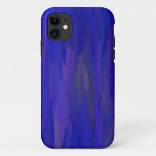 Blue Abstract Art Painting 4 iPhone 11 Case