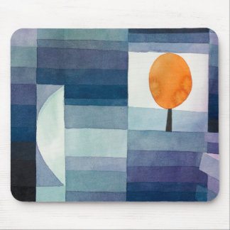 Blue Abstract Autumn Paul Klee Watercolor Mouse Pad