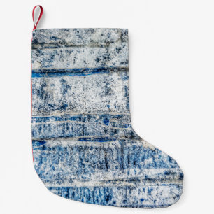 Blue abstract background design abstract, aged, an small christmas stocking