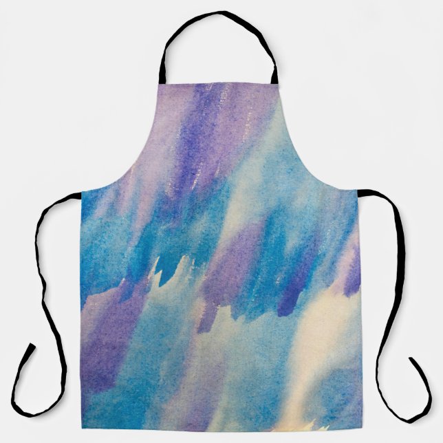 Blue abstract backgroundabstract, aqua, art, artis apron (Front)