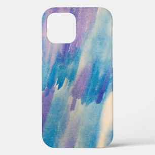 Blue abstract backgroundabstract, aqua, art, artis iPhone 12 case