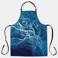 Blue Abstract. Blue and White colour Blots. Clear 
