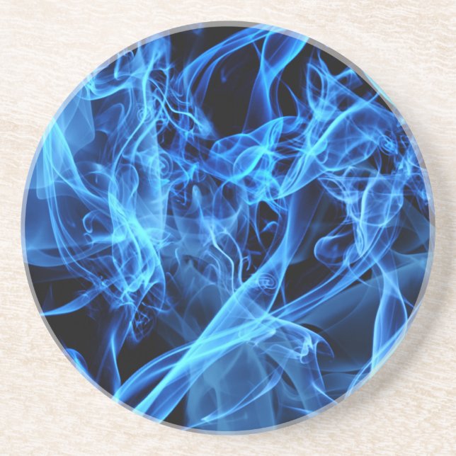 Blue Abstract Coaster (Front)
